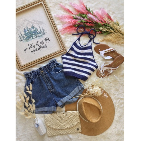 Billabong Blue Lagoon Knit Crop - Picture 2 of 9